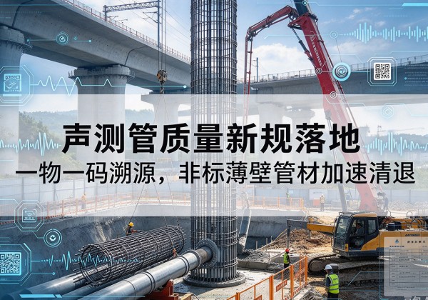 商水声测管质量新规落地，一物一码溯源，非标薄壁管材加速清退