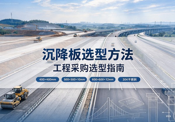 商水沉降板选择方法